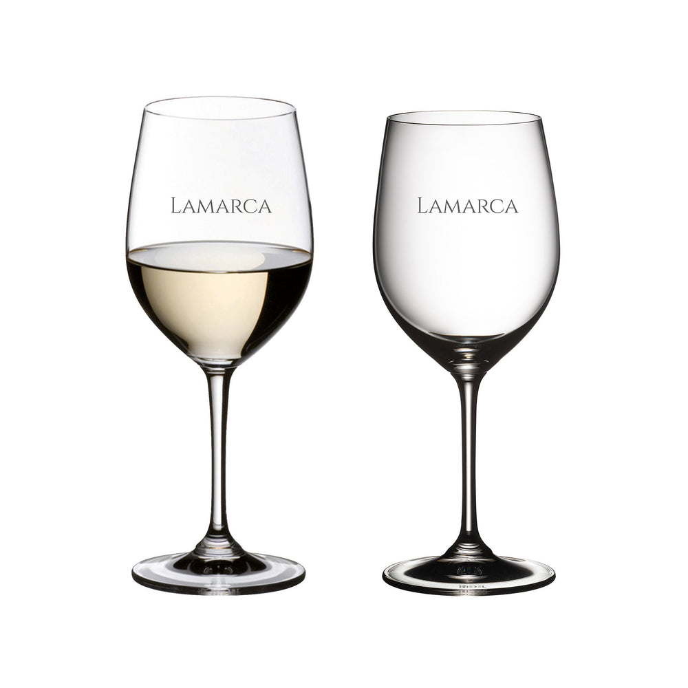 Riedel Vinum Viognier Chardonnay Wine Glasses, Set of 2 lifetime engraving