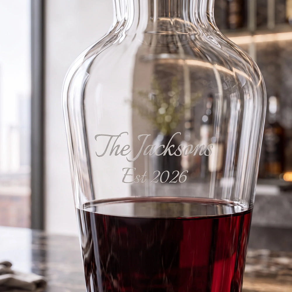 Riedel Wine Friendly Decanter, 25oz lifetime engraving