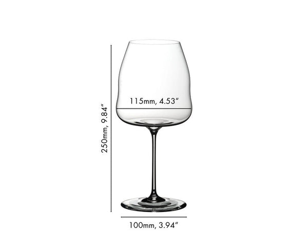 Riedel Winewings Red Wine Glass, Giant 32oz lifetime engraving