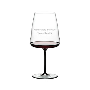 Riedel Winewings Red Wine Glass, Giant 32oz lifetime engraving