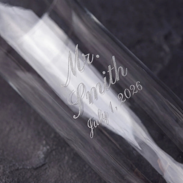 Vera Wang Love Knots Silver Champagne Flutes, 5oz, Set of 2