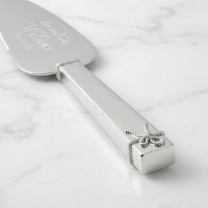 Vera Wang Wedgwood Love Knots Silver Wedding Cake Knife and Server Set