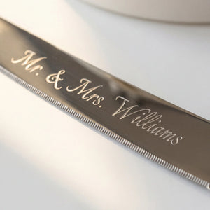 Vera Wang Wedgwood Love Knots Silver Wedding Cake Knife and Server Set