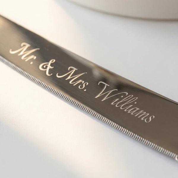 Vera Wang Wedgwood Love Knots Silver Wedding Cake Knife and Server Set