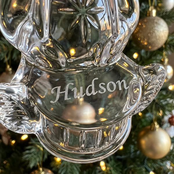 Waterford 2026 My First Bear Ornament lifetime engraving