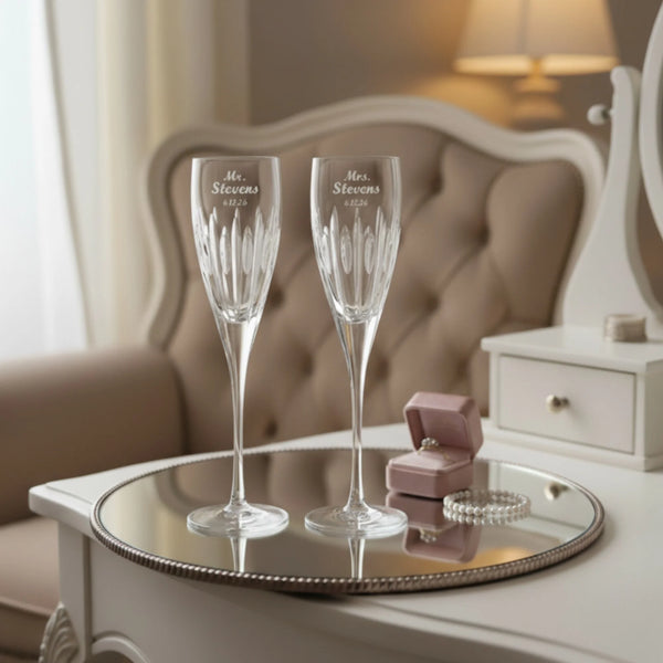 Waterford Ardan Mara Champagne Flutes, 9oz, Set of 2