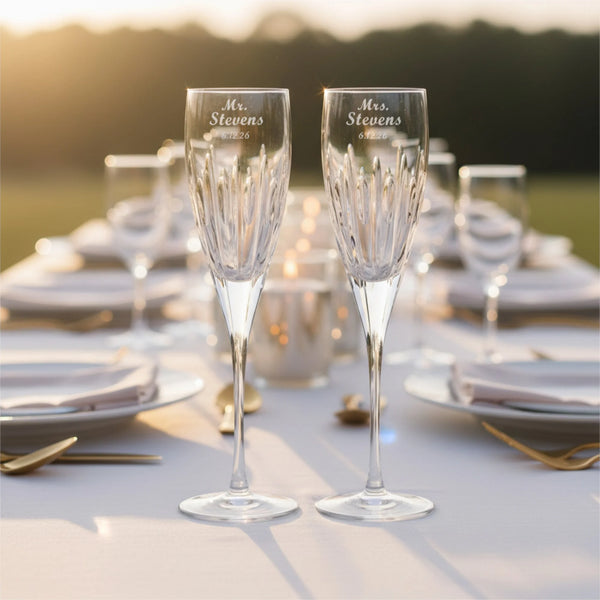 Waterford Ardan Mara Champagne Flutes, 9oz, Set of 2