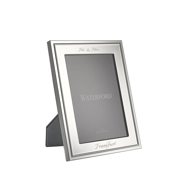 Waterford Silver Plated Picture Frame, 5x7 lifetime engraving