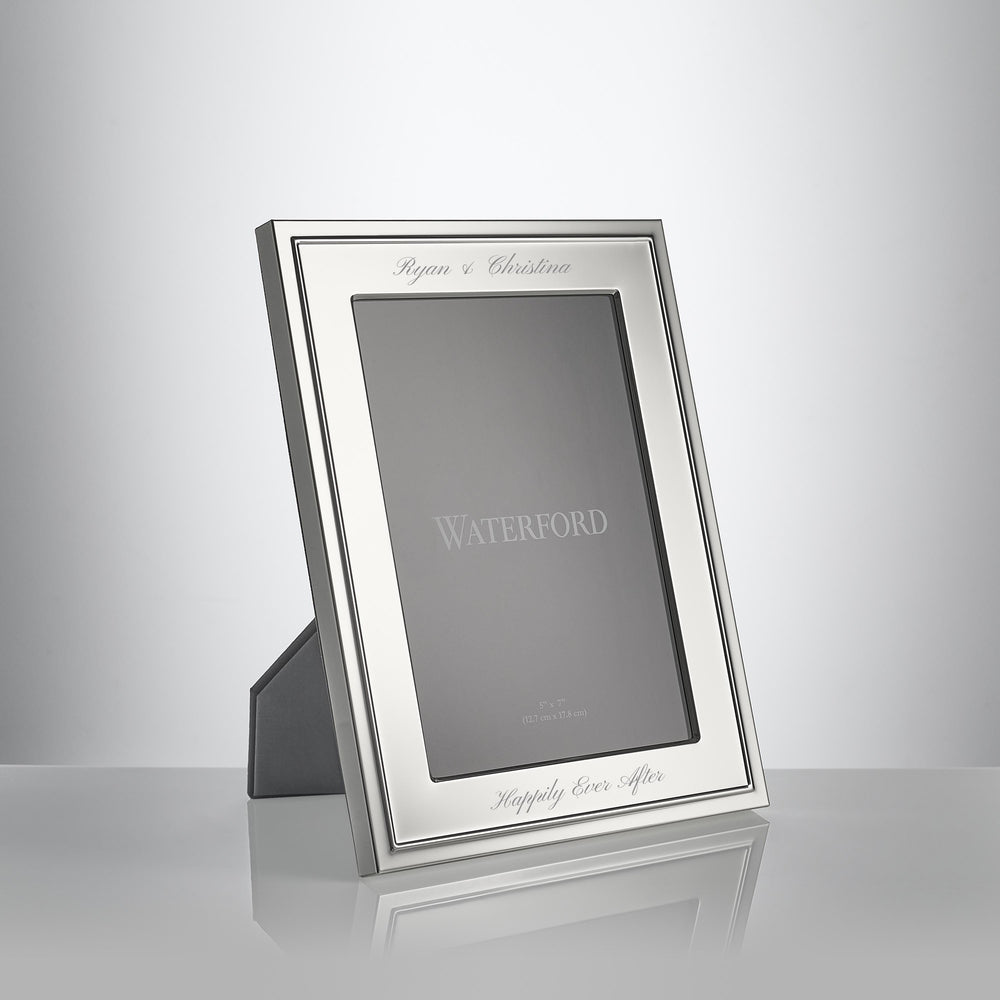 Waterford Silver Plated Picture Frame, 5x7 lifetime engraving