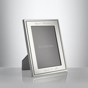 Waterford Silver Plated Picture Frame, 5x7 lifetime engraving