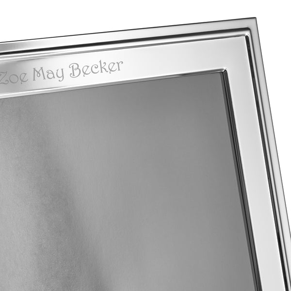Waterford Classic Silver Plated Picture Frame, 8x10 lifetime engraving