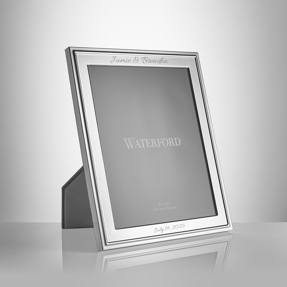 Waterford Classic Silver Plated Picture Frame, 8x10 lifetime engraving