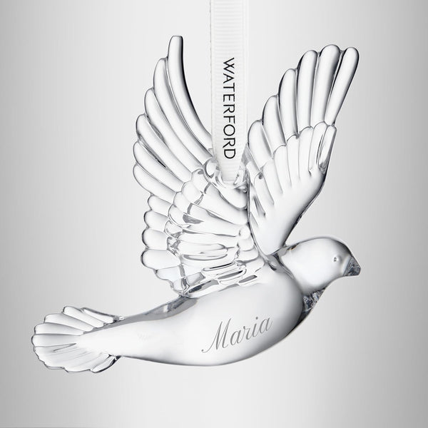 Waterford Dove of Peace Ornament lifetime engraving