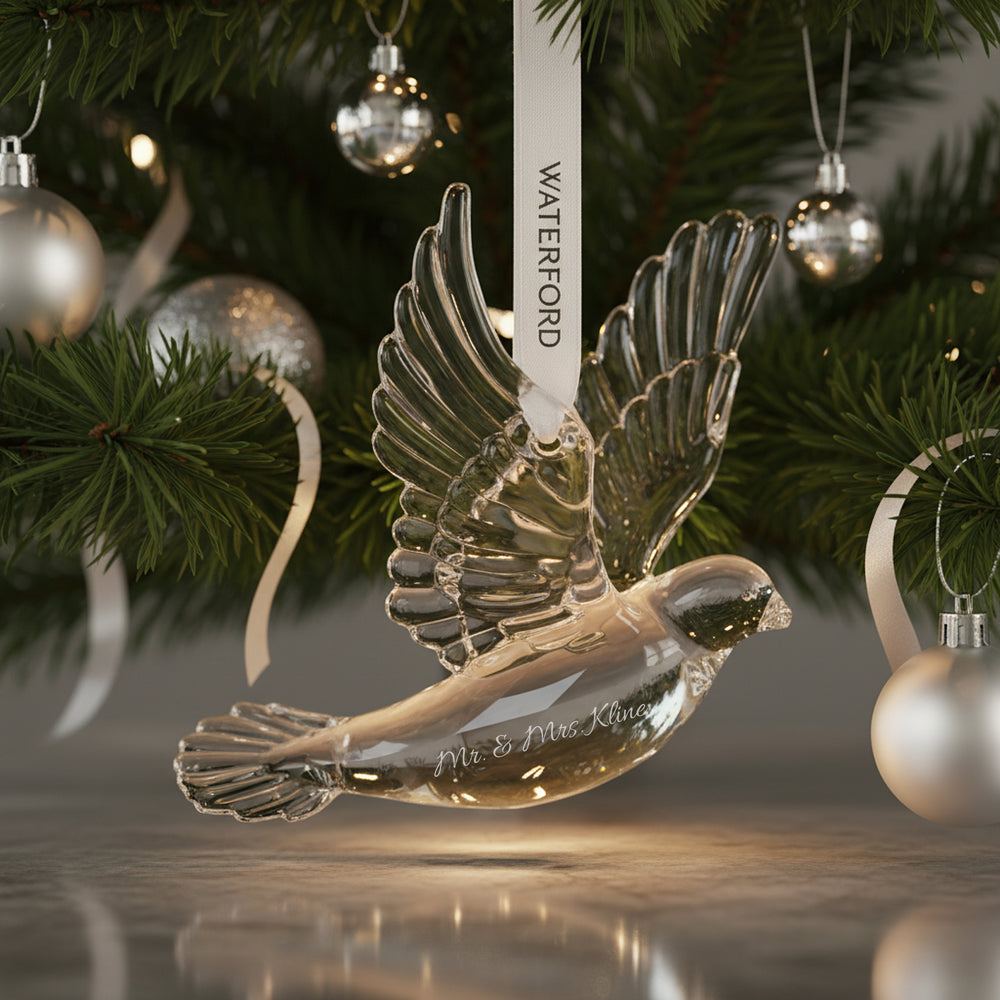 Waterford Dove of Peace Ornament lifetime engraving