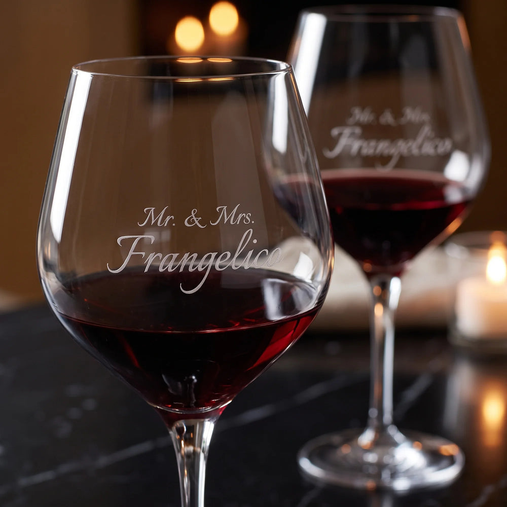 Waterford Elegance Cabernet Sauvignon Wine Glasses, 25oz, Set of 2 lifetime engraving