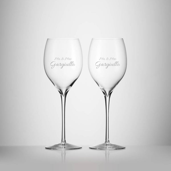 Waterford Elegance 14.5oz Wine Glasses, Set of 2 lifetime engraving