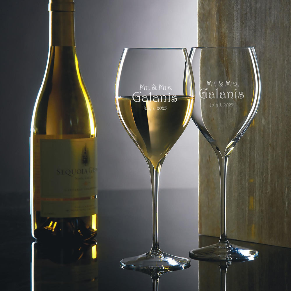 Waterford Elegance 14.5oz Wine Glasses, Set of 2 lifetime engraving