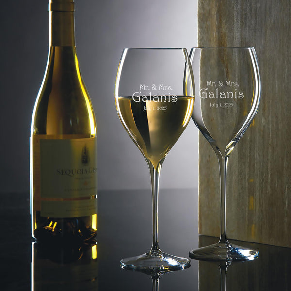 Waterford Elegance 14.5oz Wine Glasses, Set of 2 lifetime engraving