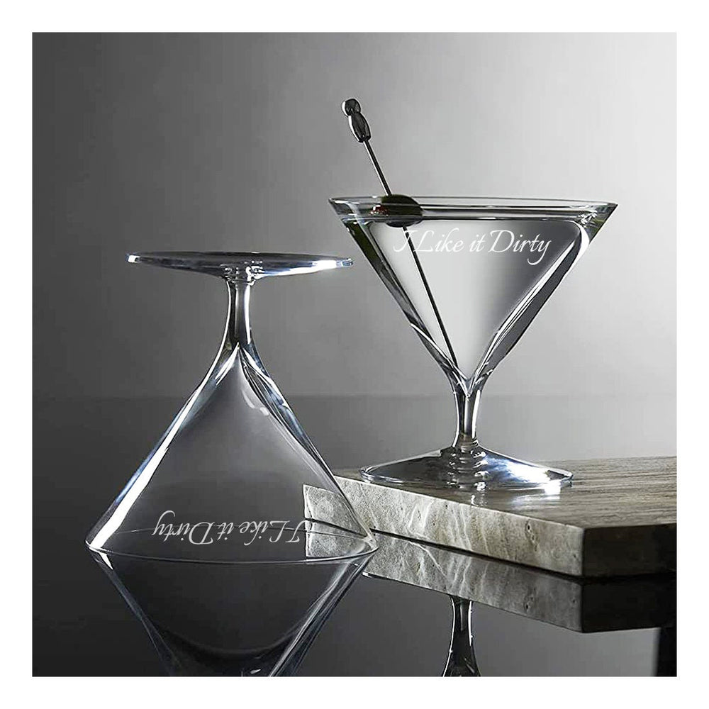 Waterford Elegance 11.2oz Crystal Martini Glasses, Set of 2 lifetime engraving