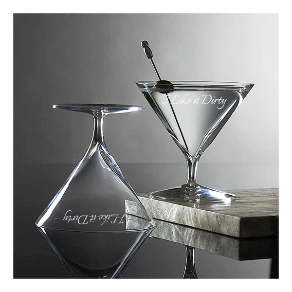 Waterford Elegance 11.2oz Crystal Martini Glasses, Set of 2 lifetime engraving