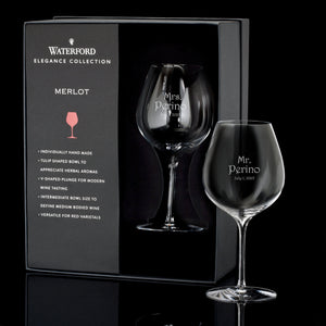 Waterford Elegance Merlot Wine Glasses, 22oz, Set of 2