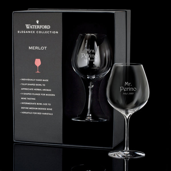 Waterford Elegance Merlot Wine Glasses, 22oz, Set of 2