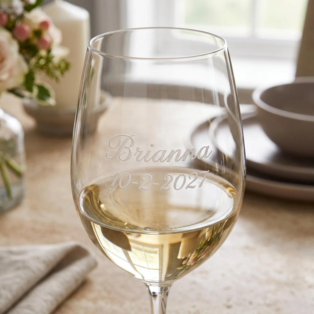 Waterford Elegance Pinot Grigio Wine Glasses, 16oz, Set of 2 lifetime engraving