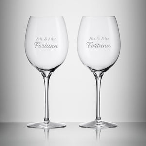 Waterford Elegance 17.2oz Wine Glasses, Set of 2 lifetime engraving