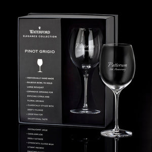 Waterford Elegance 17.2oz Wine Glasses, Set of 2 lifetime engraving