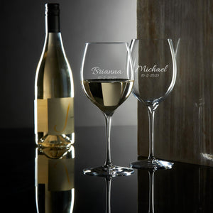 Waterford Elegance 17.2oz Wine Glasses, Set of 2 lifetime engraving