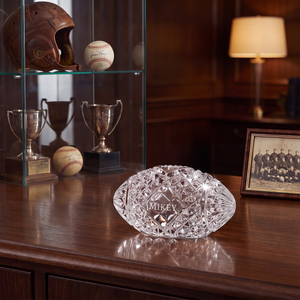 Waterford Football Paperweight, 4.5" lifetime engraving