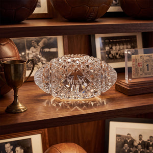 Waterford Football Paperweight, 4.5" lifetime engraving