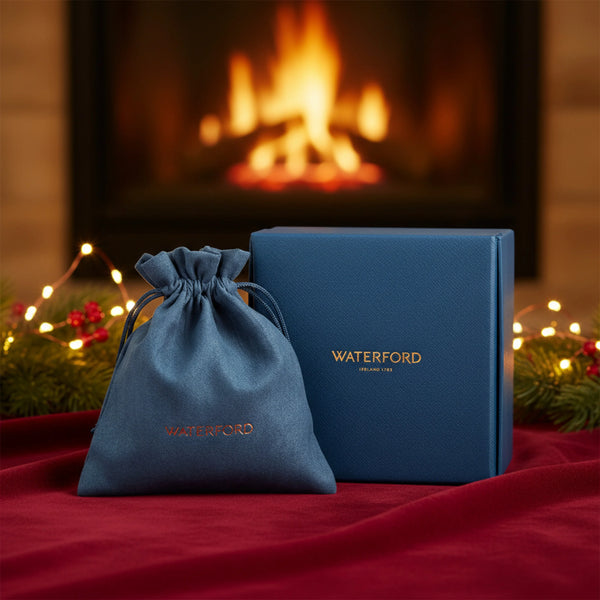 Waterford Heart Ornament with Gold