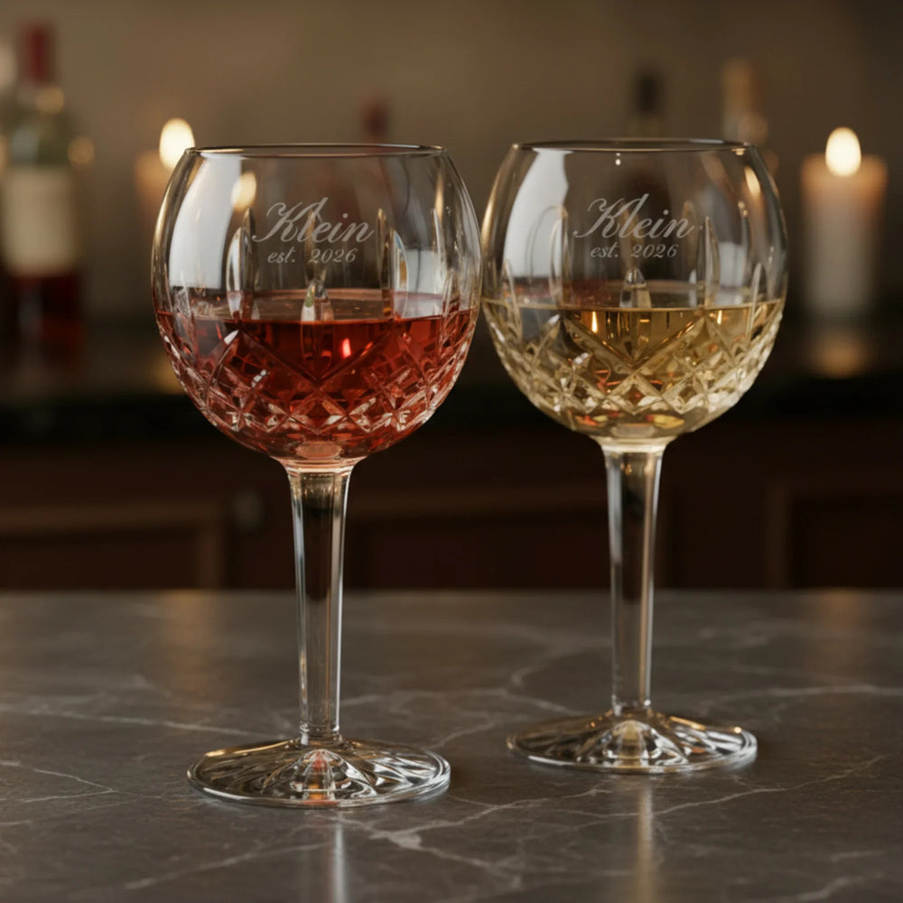 Waterford Lismore Balloon Wine Glasses, 12oz, Set of 2