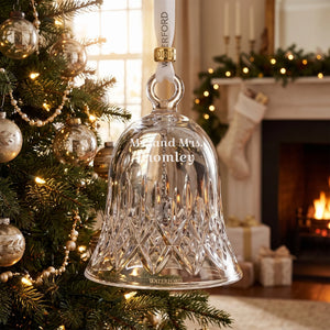 Waterford Lismore Bell Ornament lifetime engraving