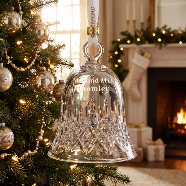 Waterford Lismore Bell Ornament lifetime engraving