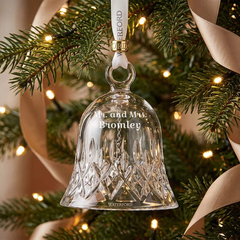 Waterford Lismore Bell Ornament lifetime engraving