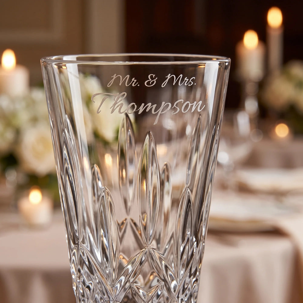 Waterford Lismore Champagne Flute, 4oz, Single lifetime engraving