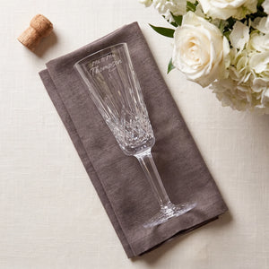 Waterford Lismore Champagne Flute, 4oz, Single lifetime engraving