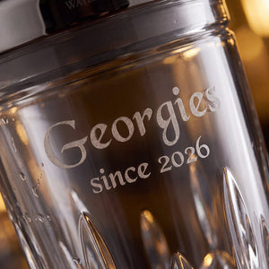 Waterford Lismore Cocktail Shaker, 24oz lifetime engraving