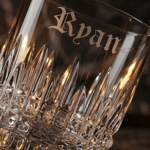 Waterford Lismore Connoisseur Diamond Straight Sided Tumblers, 6oz, Set of 2 lifetime engraving
