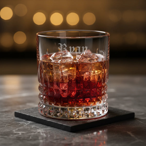 Waterford Lismore Connoisseur Diamond Straight Sided Tumblers, 6oz, Set of 2 lifetime engraving