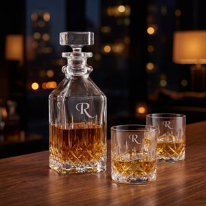 Waterford Lismore Connoisseur Square Decanter Set, 16.5oz