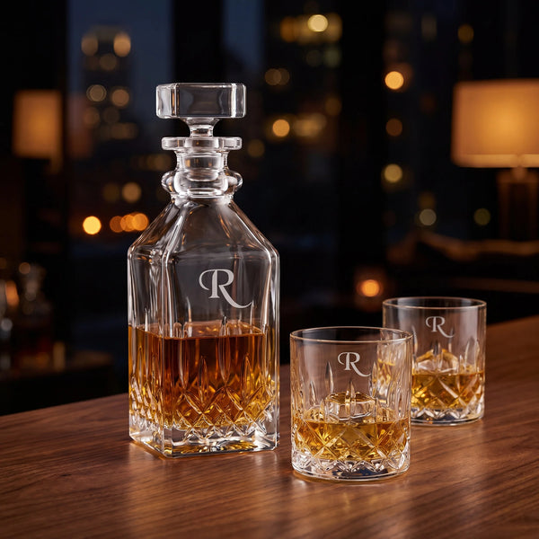 Waterford Lismore Connoisseur Square Decanter Set, 16.5oz