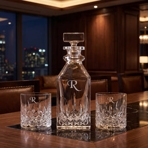 Waterford Lismore Connoisseur Square Decanter Set, 16.5oz