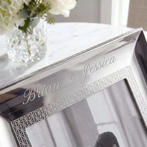 Waterford Lismore Diamond Silver 5x7 Picture Frame