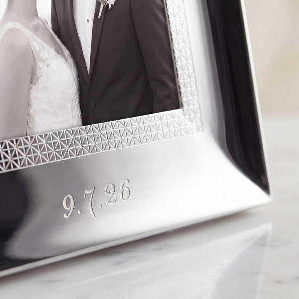 Waterford Lismore Diamond Silver 5x7 Picture Frame