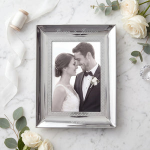 Waterford Lismore Diamond Silver 5x7 Picture Frame