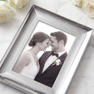 Waterford Lismore Diamond Silver 5x7 Picture Frame