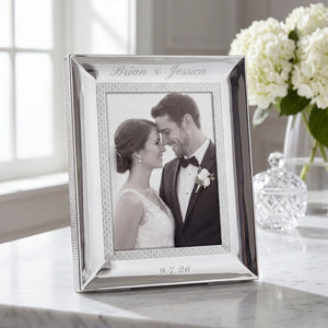 Waterford Lismore Diamond Silver 5x7 Picture Frame